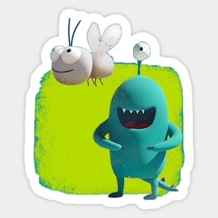 Cartoon monster Sticker